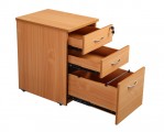 DHP438 Beech Drawers Open